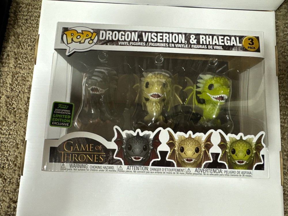 Funko Pop! Television: Game of Thrones – Drogon, Viserion, & Rhaegal – 3 Pack