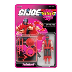 Super7 GI Joe Reaction Ninja Force SNAKE EYES 3.75″ Figure NEW IN HAND UNPUNCHED