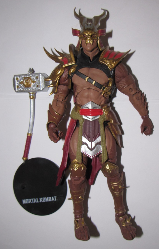 McFarlane Mortal Kombat 11 action figure Shao Kahn gold / red