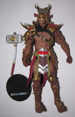McFarlane Mortal Kombat 11 action figure Shao Kahn gold / red