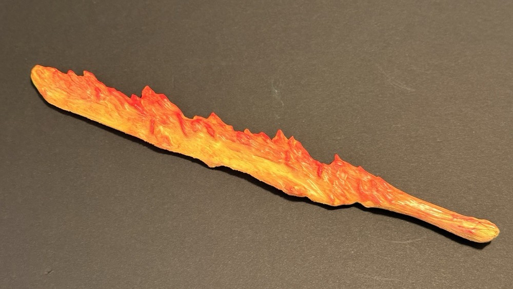 Balrog custom made sword painted almost 12 inches long (for Neca)