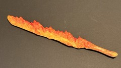 Balrog custom made sword painted almost 12 inches long (for Neca)