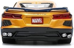 Jada Toys Marvel Wolverine X-Men 1:24 2020 Chevy Corvette Die-Cast Car with…