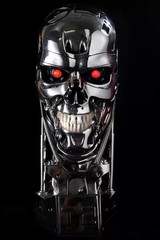 The Terminator T2 Arnold T800 1:1 Life-size Bust Endoskeleton Resin Statue gift