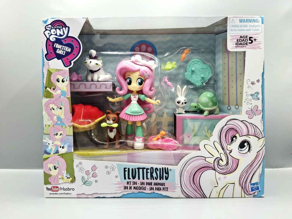 My Little Pony G4 Equestria Girls Fluttershy Pet Spa NIB Friendship Is Magic
