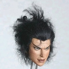 CUSTOM ROOTED HAIR & PAINTED 1/6 scale 宫本武藏 miyamoto musashi samurai figure head
