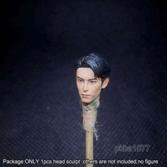 Premium 1/18 Asian Man Head Sculpt Soldier Head For 3.75″ Joytoy BFS Figure