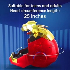 AUTOKING Iron Man MK5 Helmet 2.0 VER. 1:1 Wearable Voice ABS Gold Mask US Ship