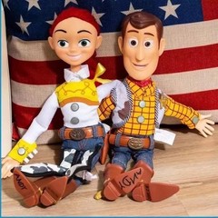 Toy Story 4 Talking Woody Jessie Action Figure Sing Soft Cute Anime Figure