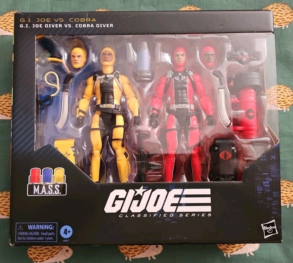 Hasbro G.I. Joe Classified Series #169 GI JOE DIVER Vs COBRA DIVER Set