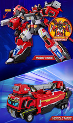 Metal Cardbot W Blaion Transforming Robot Fire Truck SAMG Korea Kids Toy Gift