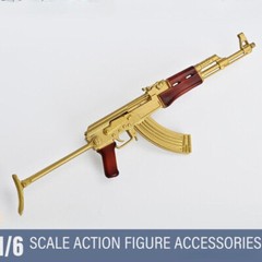 1:6 Scale AK47 Assault Rifle Weapon Gun Model Toy 12” Action Figure Soldier