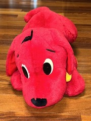 24 in. Clifford the Big Red Dog Barking Jumbo Plush Stuffed Animal Large Vintage