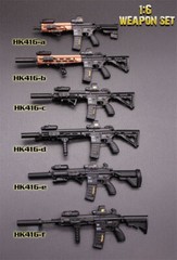 1/6 Scale Gun Model Toys HK416 M4 Assault Rifle Weapon 12 Inch Soldier Figure
