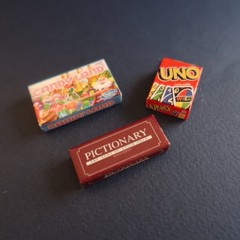 World’s Smallest Micro Mini Toy Box Dollhouse Board Games Toys Uno Candyland Lot