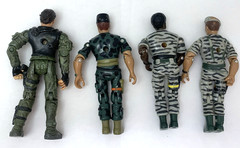 Vintage Lot-4 Lanard The Corps 3.75″ Action Figures Loose Military