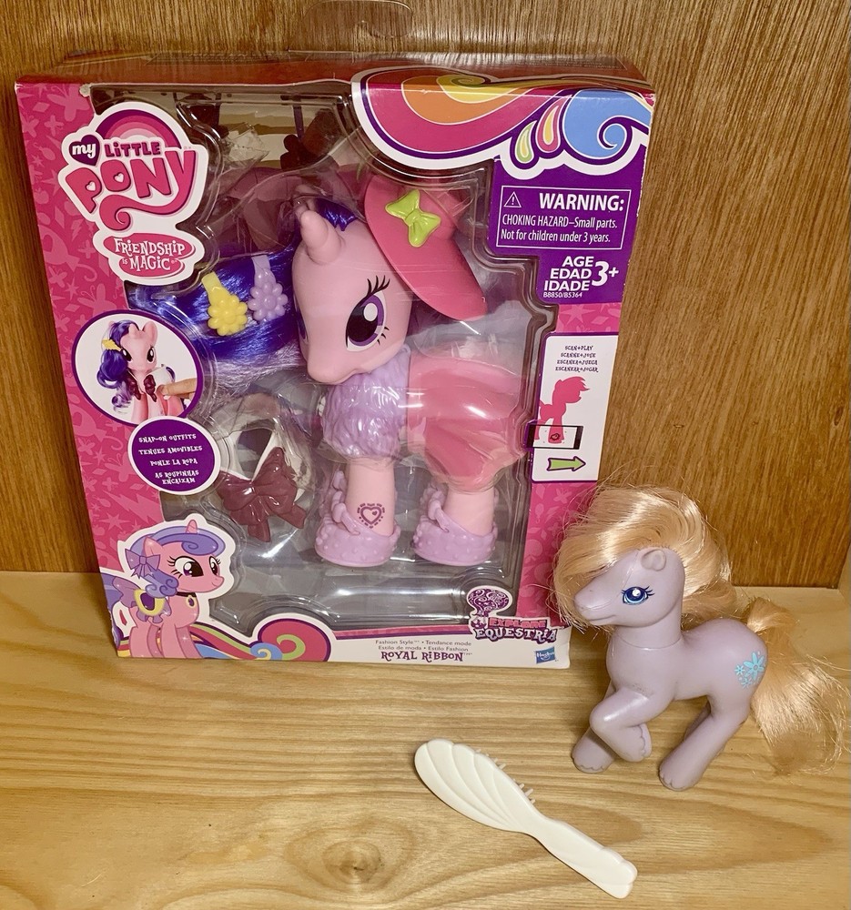 New My Little Pony G4 FIM Royal Ribbon & G2 97’ Petal Blossom G1 Comb
