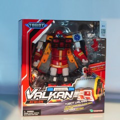 Tobot V Valkan Athlon Fire Engine Transforming Robot Vehicle Action Figure Toy