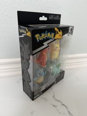 Pokemon Select Metallic 4-Pack Figure Set Pikachu Charmander Bulbasaur Squirtle