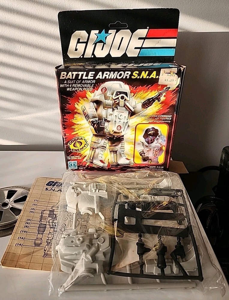 G.I. Joe 1983 Battle Armor S.N.A.K.E New Unopened Bag,