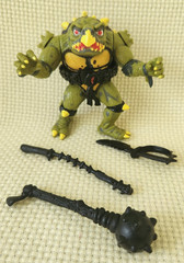 Vtg 1991 TMNT Tokka Figure 100% COMPLETE Playmates Ninja Turtles Secret of Ooze