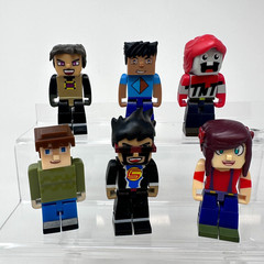 Jazwares Tube Heroes Figures Lot Captainsparklez Vikkstar123 TNT More Set Of 6