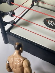 Mattel WWE RAW Smackdown Wrestling Ring Arena Spring Loaded 2010 Toy Playset