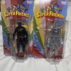 McFarlane Super Friends DC Batman Phantom Zone / Crystal Superman Red Platinums