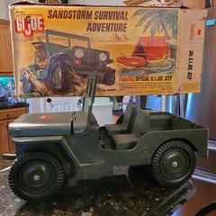 Gi Joe 1974 Sandstorm Survival Adventure Jeep Equipment Orig Box *READ*