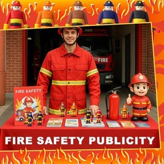8 Pieces Firefighter Action Figures, Fireman Toys for 3 4 5 6 7+ Old Boys
