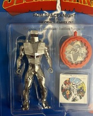 Custom “Mattel” Secret Wars CHROME EDITION – ROM -the Spaceknight+Secret Shield