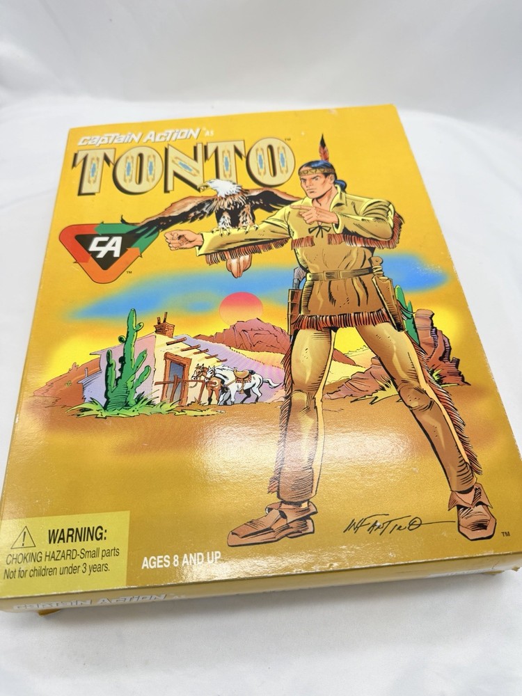 Captain Action as Tonto Playing Mantis 1998 12” Action Figure NRFB Box Wear
