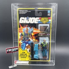 1993 Hasbro Intl. GI Joe Battle Corps Roadblock Spanish Card Afa 75+
