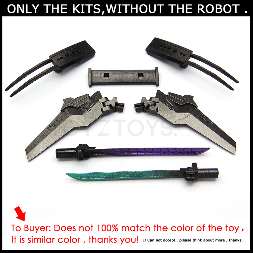 Upgrade Kit Katana Wing Tail Spoilers Weapon For Rise of the Beasts Nightbird