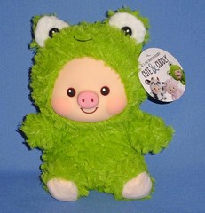Pig in Costume-PLUSH Cow-Bear-Frog-Chick-Rabbit-Elephant-Vinyl Face-Soft Body-NW