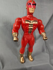 TURBOMAN BLOW-MOLDED PLASTIC BOOTLEG – JINGLE ALL THE WAY – SCHWARZENEGGER