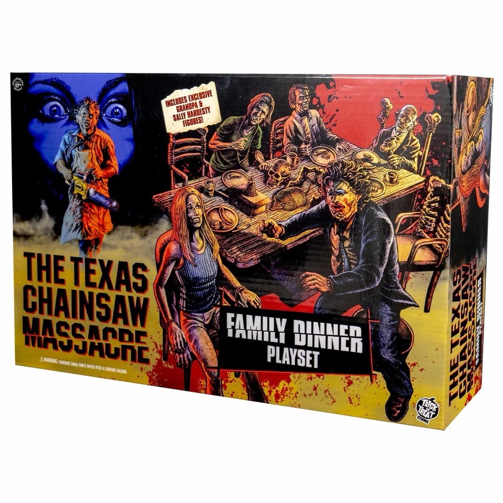 New TOTS The Texas Chainsaw Massacre Dinner Scene 5″ Figure Playset W/ 2 Figures