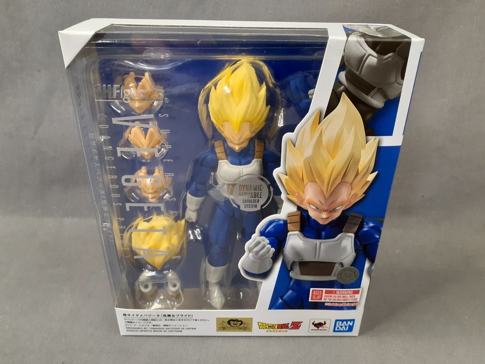 S.H.Figuarts Super Saiyan Vegeta Dangerous Pride Dragon Ball Z Bandai Japan NEW