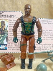 1984 GI Joe Roadblock – 100% Complete w/ VG File Card – Tight – No Cracks