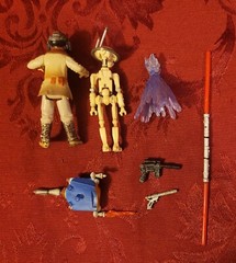Kenner Star Wars Accessory Lot with Pod Racer Anakin and Pit Droid