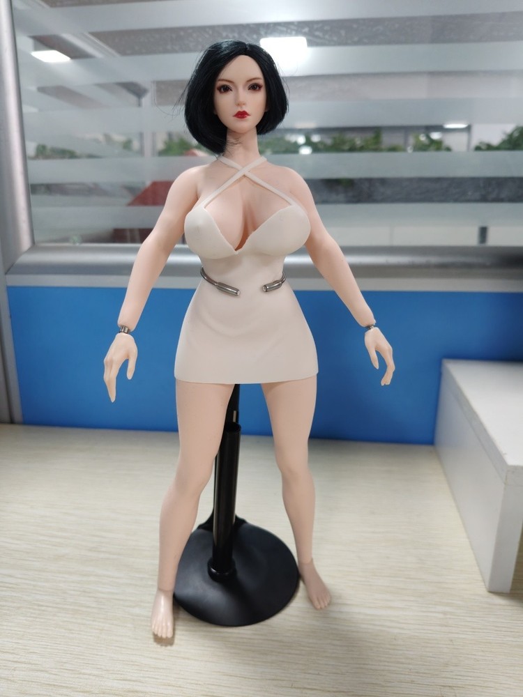 1/6 Female Seamless Body Large Bust Pale W/Anus Hole For 12″ Action Figure Doll