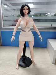 1/6 Female Seamless Body Large Bust Pale W/Anus Hole For 12″ Action Figure Doll