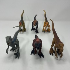 Mattel Jurassic World Velociraptor Lot of 6 Figures No Box