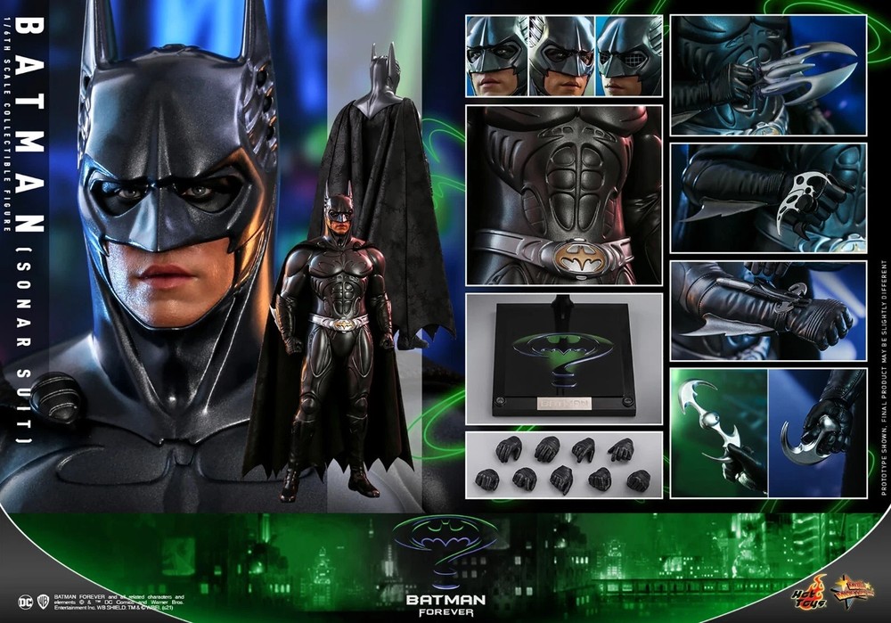 1/6 Scale Batman Forever Sonar Suit Figure Hot Toys 904950 MMS 593