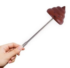 💩 Poop on a Stick – 15″ Extendable Gag Toy Funny Fart Prank for Kids & Adults