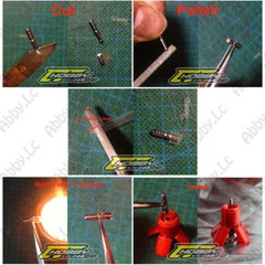 for MG 1/100 Sazabi ver ka Fin Funnel CJ Model Silver/Gold Muzzle Thruster Set