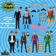 Batman (1966) Classic TV Series Mezco Toyz 5 Points Deluxe Box Batcave Set