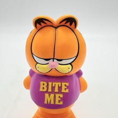 Garfield “Bite Me” 5″ PVC Vinyl Dog Toy Figure Odie’s Stuff 1980’s Vintage Paws
