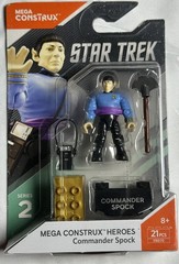 New Mega Construx Heroes COMMANDER SPOCK Star Trek Movie TV Mini Figure