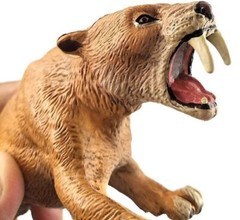6IN PVC Saber Toothed Tiger Animal Toy Action Figure Kids Toys Party Gifts 15CM